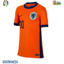 Nederland Memphis Depay #10 Hjemmedrakt Dame EM 2024 Kortermet